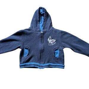 ♥️10/$10 Kids Navy Blue Hoodie with Shark Design